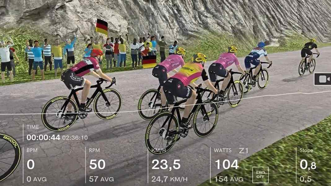 Application virtuelle d'indoor cycling : des itinéraires variés chez Bkool