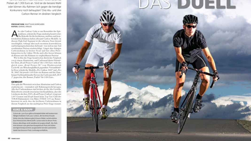 Test : Comparaison des vélos en aluminium ou en carbone