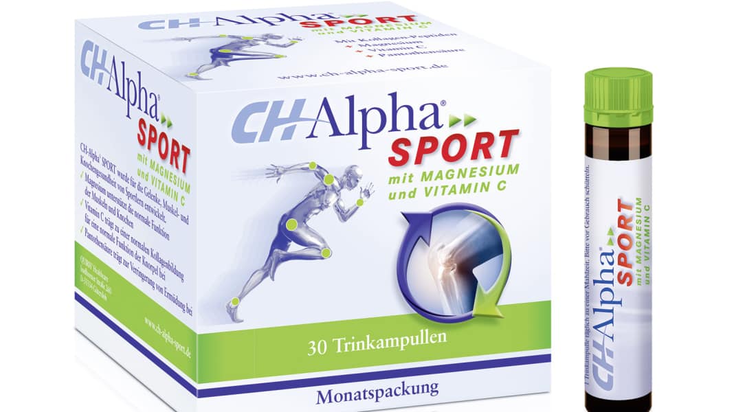 Ernährung: CH Alpha Sport Trinkampullen - Hilfe bei knirschenden Gelenken beim Rennradsport