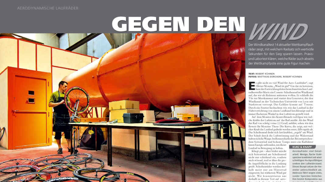 Aerodynamische Laufräder