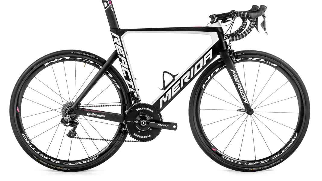 Test 2016 Aero-Rennräder: Merida Reacto Team-E - Merida Reacto Team-E im Test