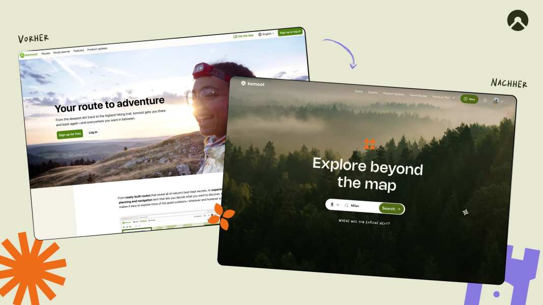 More images, easier to use: Komoot presents new design