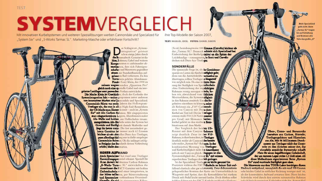 Intégration du système : Comparaison entre Cannondale et Specialized