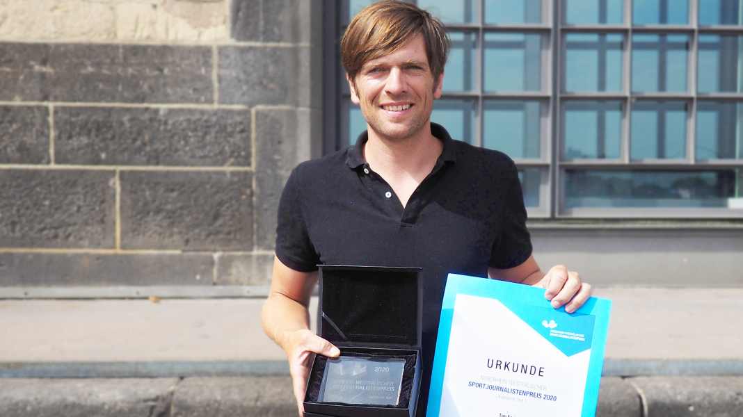Sports journalist award for TOUR author Tim Farin - TOUR report honoured