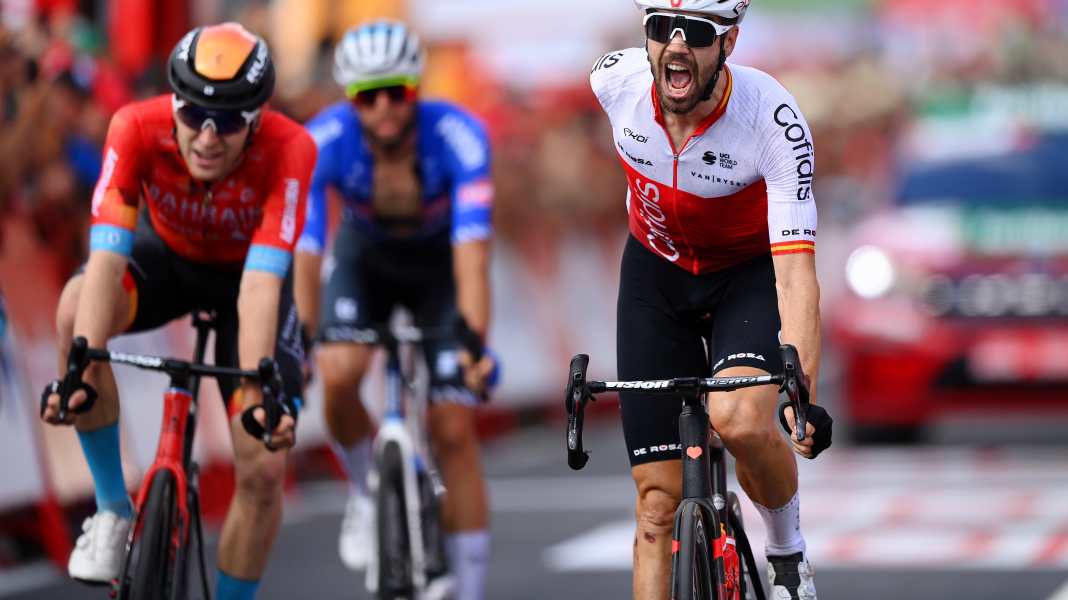 Vuelta 2022 : Herrada célèbre la victoire de l'échappée lors de la 7ème étape