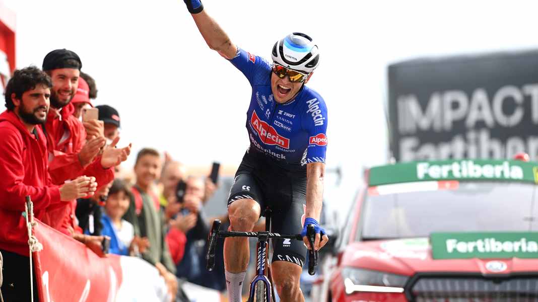 Vuelta: Vine schlägt auf 8. Etappe erneut zu - Evenepoel bleibt im Roten Trikot