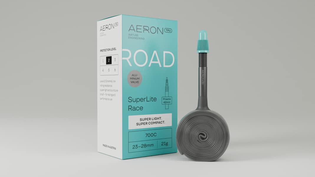 Aeron: TPU inner tube now with aluminium valve
