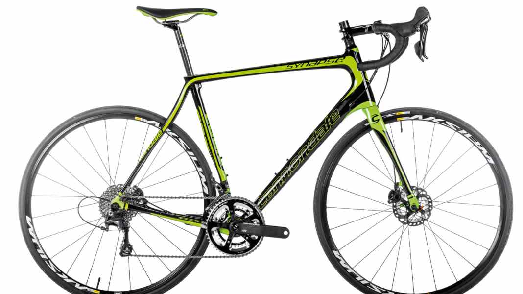 Test 2015 Rennräder mit Scheibenbremsen: Cannondale Synapse - Cannondale Synapse Carbon Ult. Disc im Test
