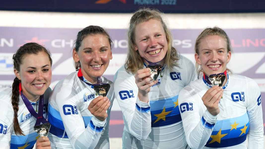 Two gold medals: European Championship titles for foursome and sprint trio