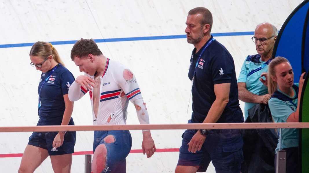 National sprint coach: Crashes are part of track cycling races