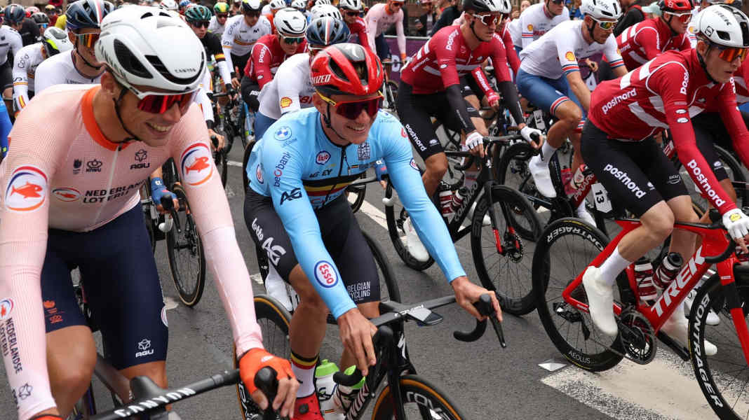 Pas de passage possible : La course de cyclisme sur route des championnats du monde interrompue après des protestations