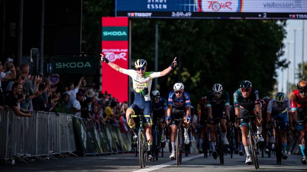 Deutschland Tour: Este Mihkels siegt in Essen - van Wilder bleibt in Rot
