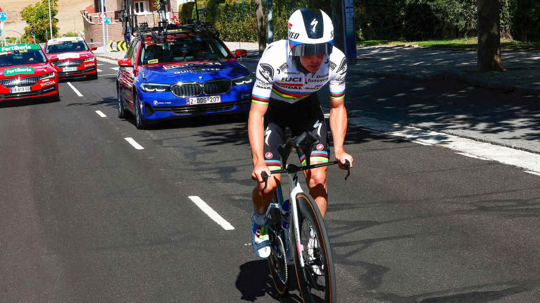 Vuelta: Evenepoel ahead of Vingegaard in the time trial - Ganna wins
