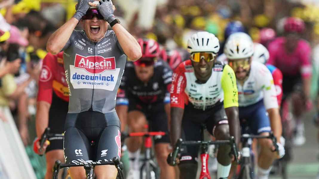 112. Frankreich-Rundfahrt - Philipsen-Sprint ins Gelbe Trikot - Mäßiger Red-Bull-Auftakt