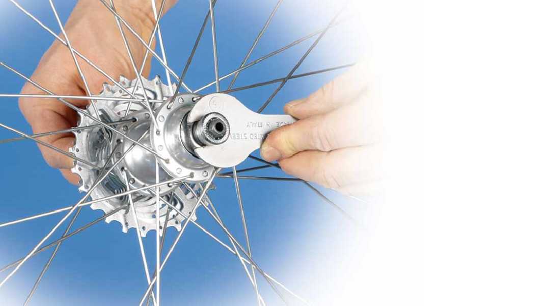 Naben: Lagerspiel-Einstellung