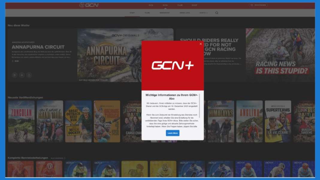 Fin de GCN+ : la suite pour les abonnés