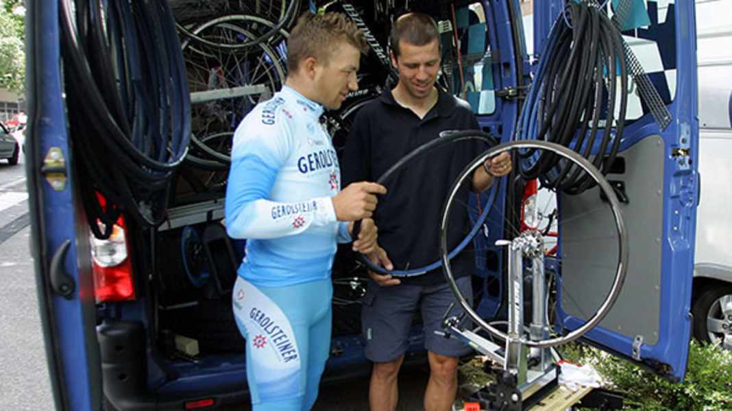 Montage von Schlauchreifen