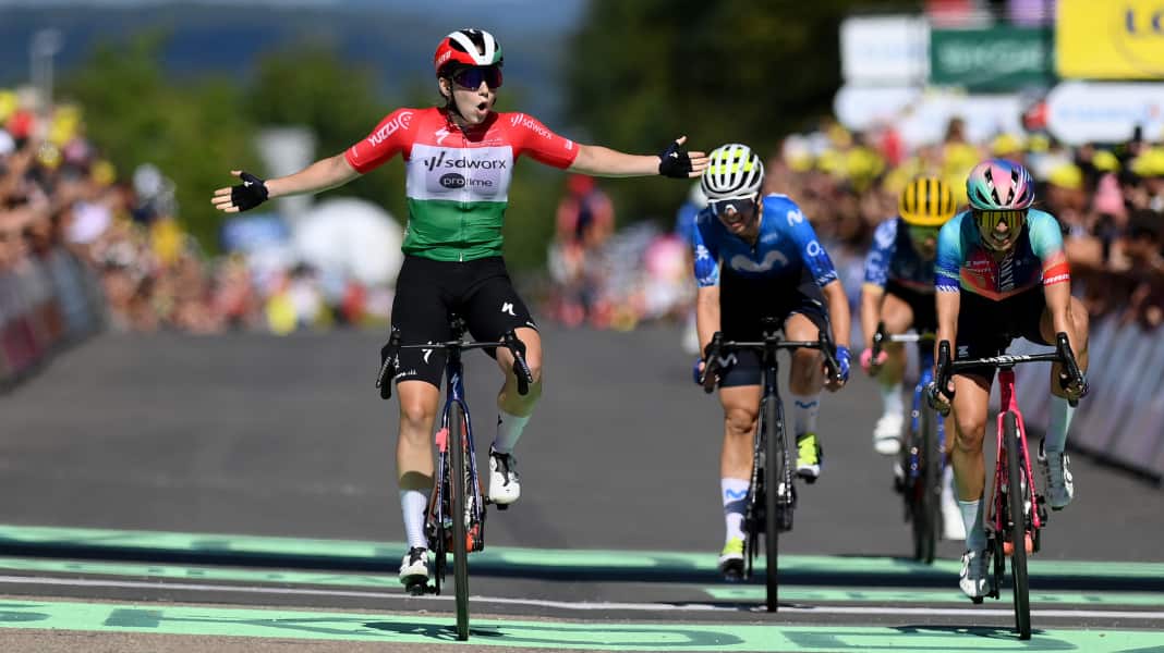 Tour de France Femmes - 5. Etappe: Lippert bei Vas-Sieg Dritte, Sturz kostet Vollering Gelb