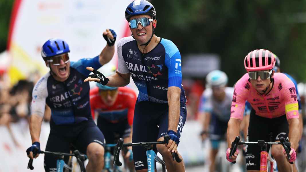 Tour of Guangxi 2024 - 3. Etappe: Nach Massensturz und Rennunterbrechung: Vernon fängt Molano noch ab