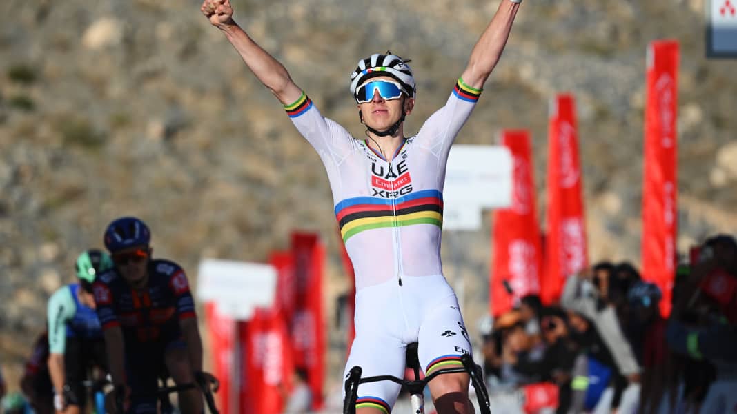 First victory on a new bike: Pogačar triumphs at the mountain finish