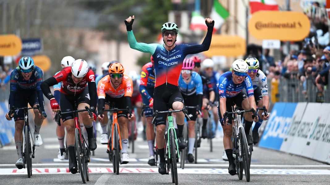 Tirreno-Adriatico - 3. Etappe: Milan eröffnet zähen Sprint zu früh: Andresen feiert Etappensieg