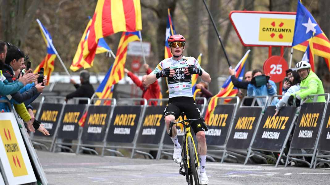 Katalonien-Rundfahrt - 6. Etappe: Vingegaard dominiert am Berg auch mit halber Kraft