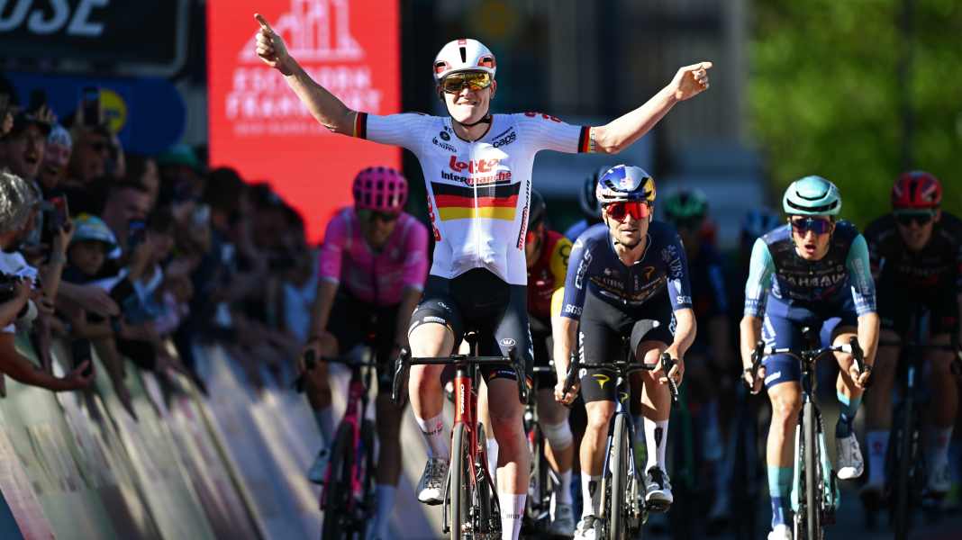 A furious sprint against Pidcock: Zimmermann celebrates "biggest victory of his career" at Eschborn-Frankfurt