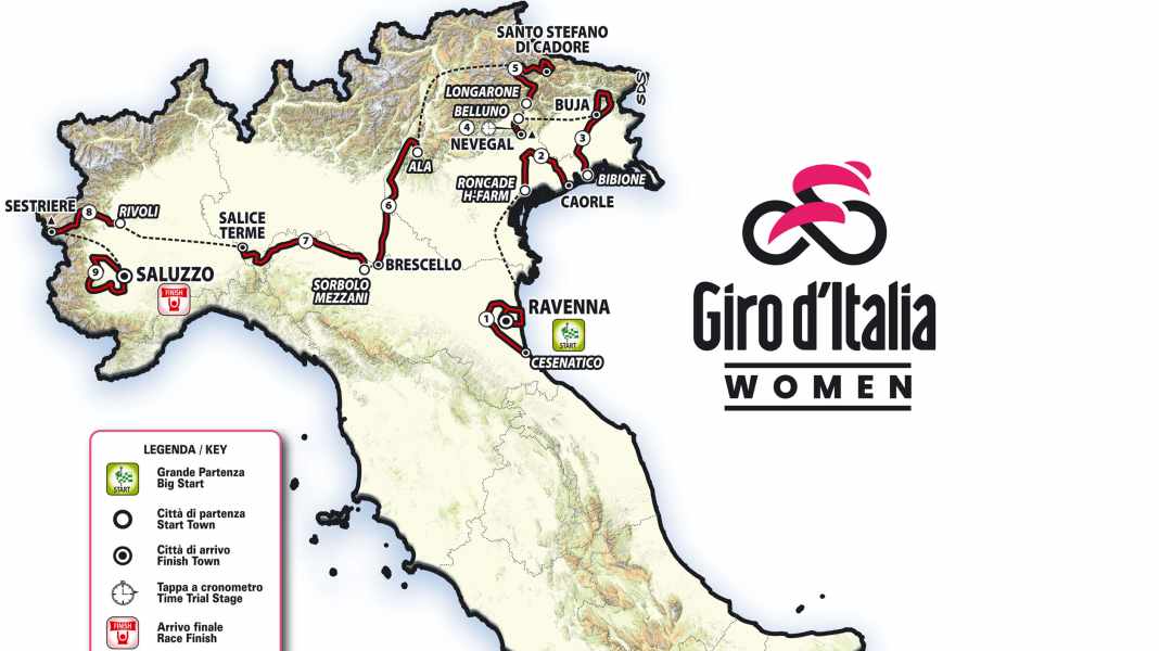 Giro d’Italia 2026: Die Highlights der Frauen-Strecke