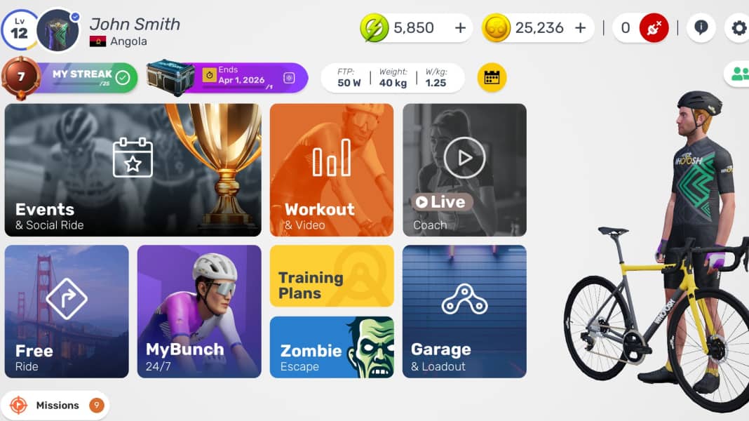 MyWhoosh 5.7 updates: Free training now also with Strava, TrainerDay & BikeControl