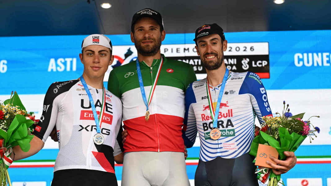 Zeitfahr-Meisterschaften Italien: Ganna gewinnt - Affini bangt nach Sturz um TdF