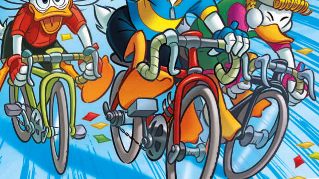Donald Duck und Co. treten in die Pedale: 1 Radrennen in Entenhausen, 8 Geschichten + 10 Tipps