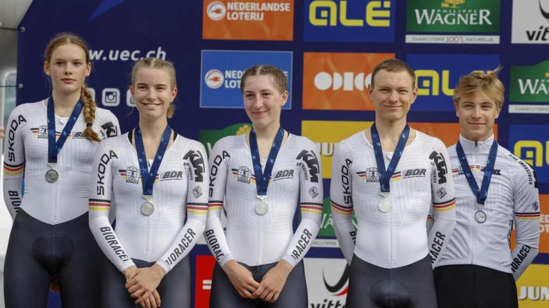 Rad-EM 2023: Silber und Bronze für deutsche Mixed-Staffeln