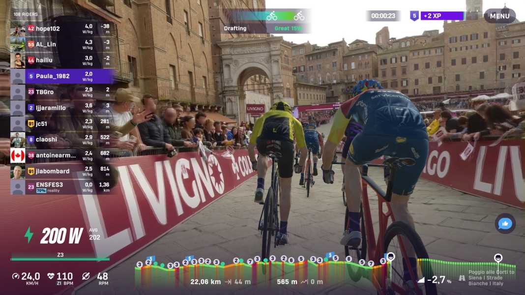 Nouveaux parcours sur Rouvy : Giro d'Italia et Strade Bianche