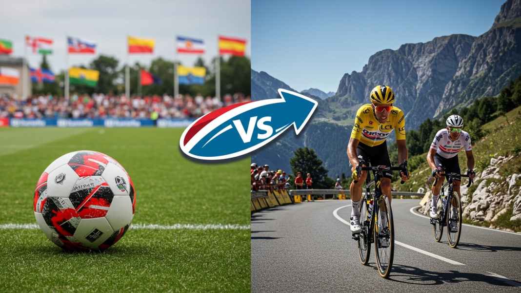 Fußball gegen Radsport: WM und Tour de France im Vergleich