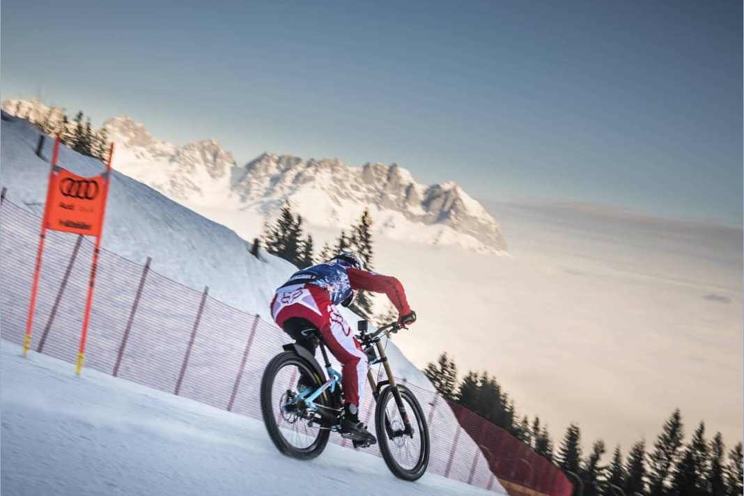 UCI Snow Bike World Championships 2024 Mit dem MTB die Skipiste runter