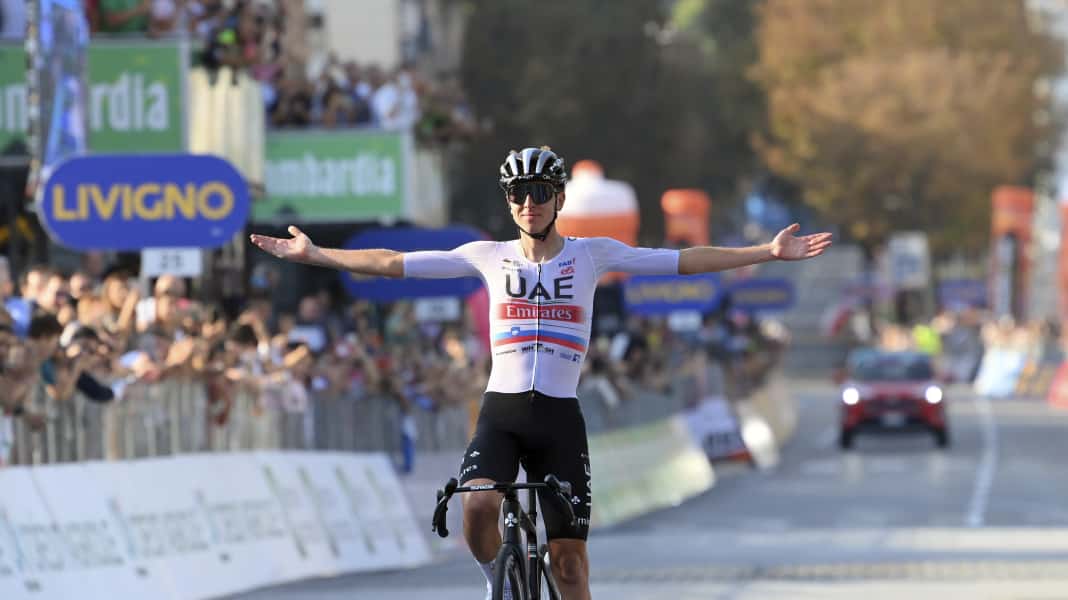 Hattrick!: Pogacar gewinnt wieder die Lombardei-Rundfahrt