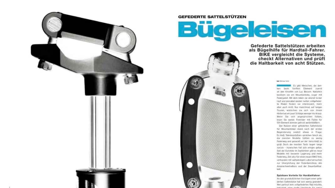 Gefederte Sattelstützen