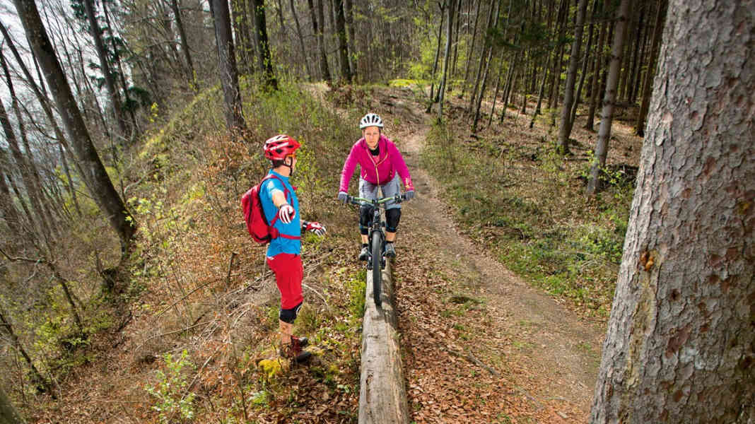 MTB-Fahrtechnik: Balance halten