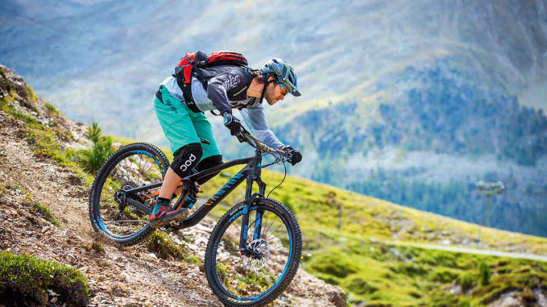 Canyon Shapeshifter-Fahrwerk am Strive CF 8.0