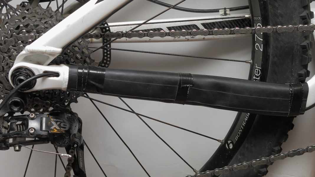 Selbst basteln: Kettenstrebenschutz