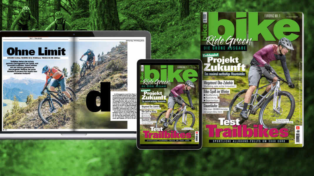 Top-Themen BIKE 1/2022: RIDE GREEN – die grüne Ausgabe