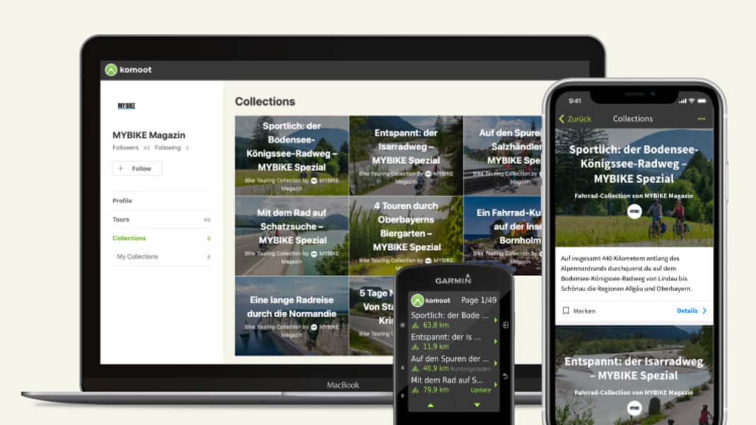 MYBIKE-Tourenportal: Mit komoot auf die MYBIKE-Touren zugreifen - so funktioniert’s