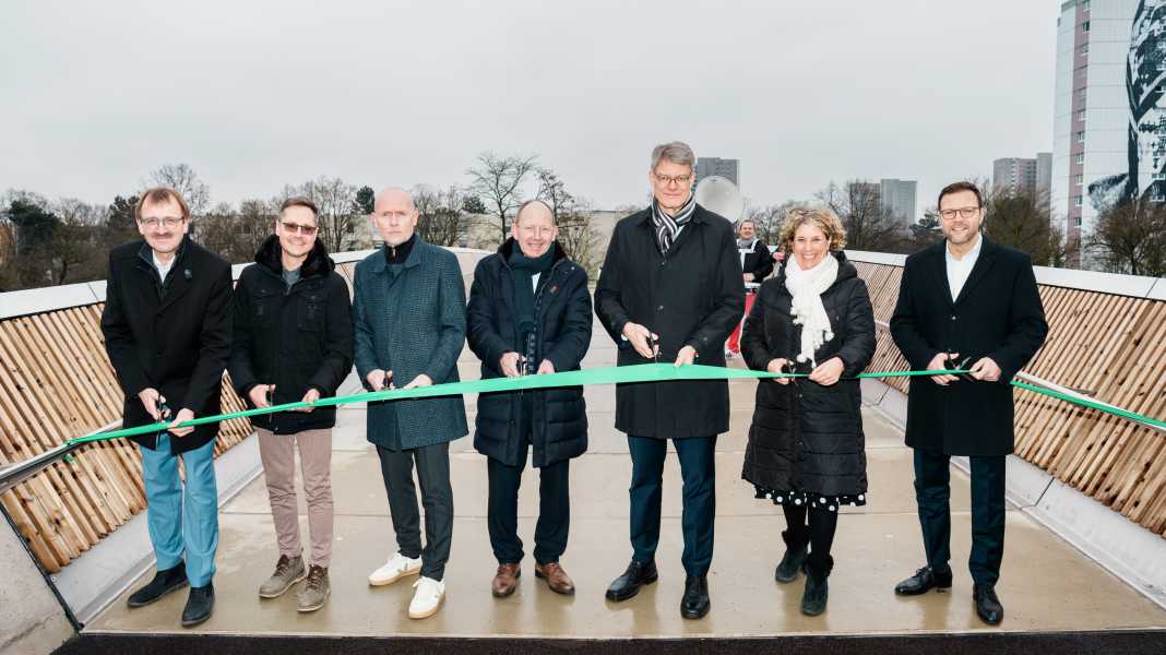Franklin-Steg: Neue Radbrücke in Mannheim eröffnet
