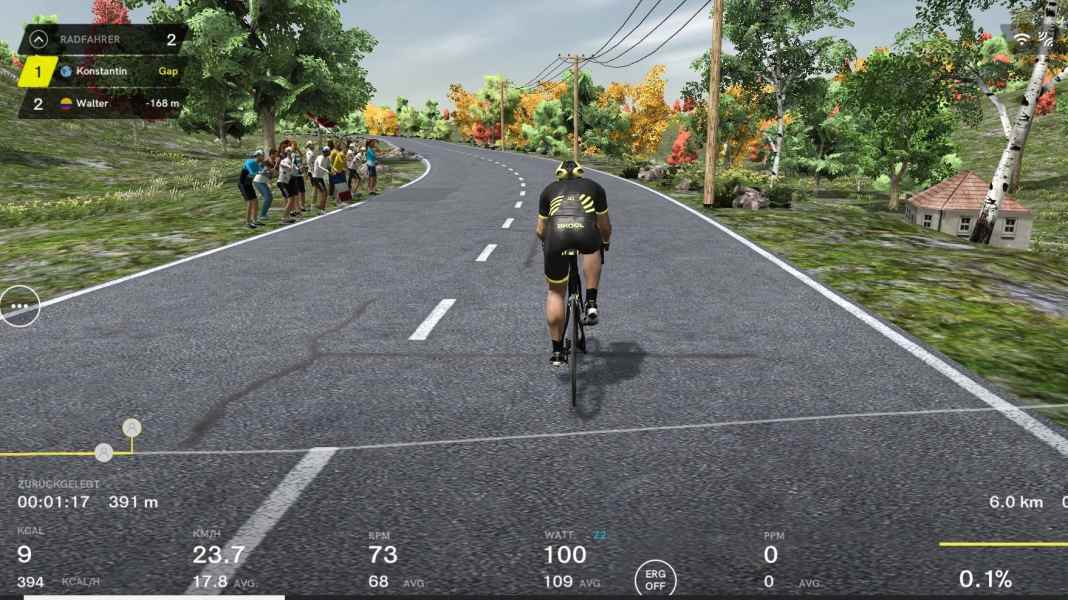 Rollentraining mit Bkool - Test