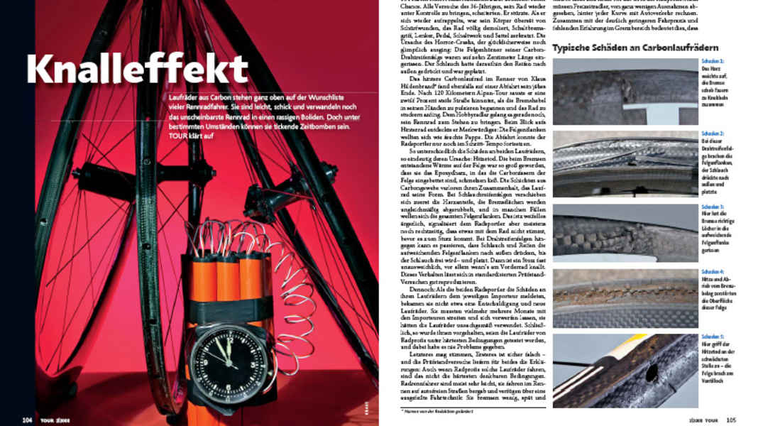 Bruch bei Carbonfelgen