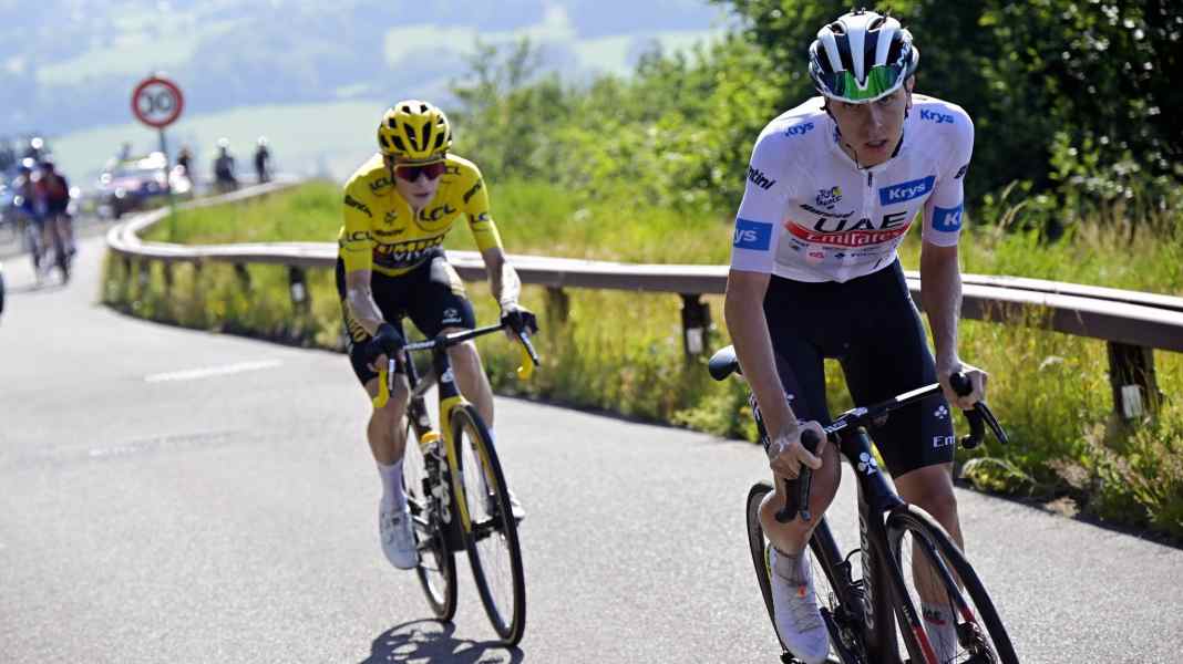 Vingegaard gegen Pogacar: Die knappsten Duelle der Tour-Geschichte