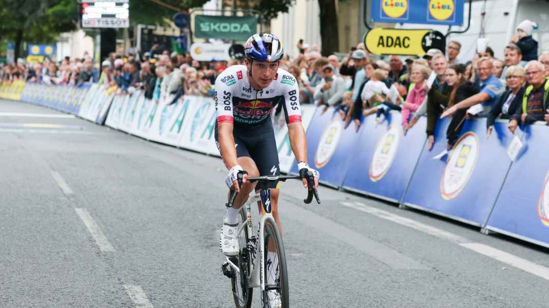 Radprofis Lipowitz und Zimmermann mit Schreckmoment