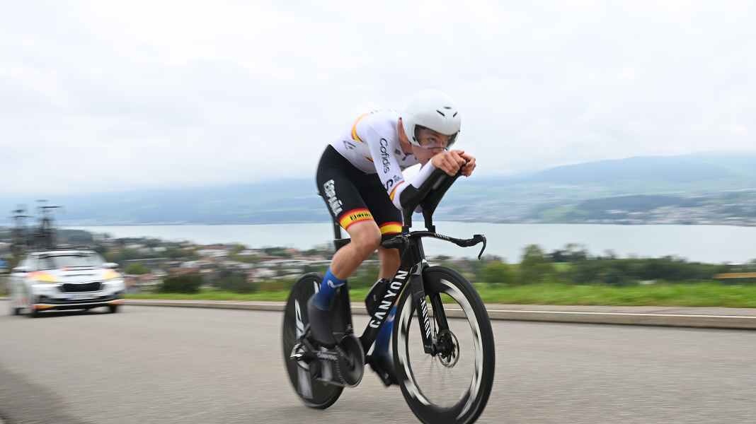 Rad-WM 2024: Überraschungs-Gold für Romeo im U23-Zeitfahren