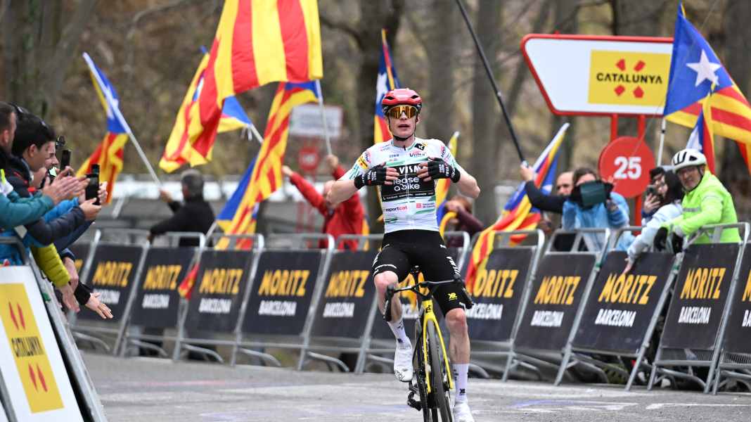 Katalonien-Rundfahrt - 6. Etappe: Vingegaard dominiert am Berg auch mit halber Kraft