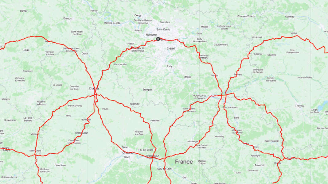 Strava-Weltrekord?: Riesige Olympische Ringe nachgefahren